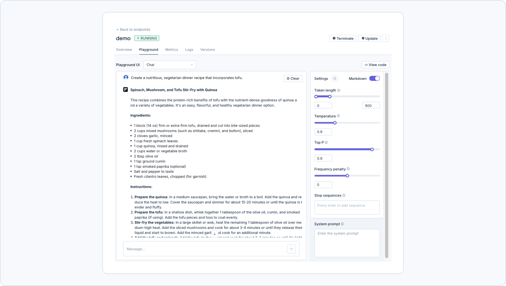 Endpoint Playground